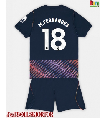 Tottenham Hotspur Mateus Fernandes #18 Borta Kläder Barn 2026-27 Kortärmad (+ Korta byxor)